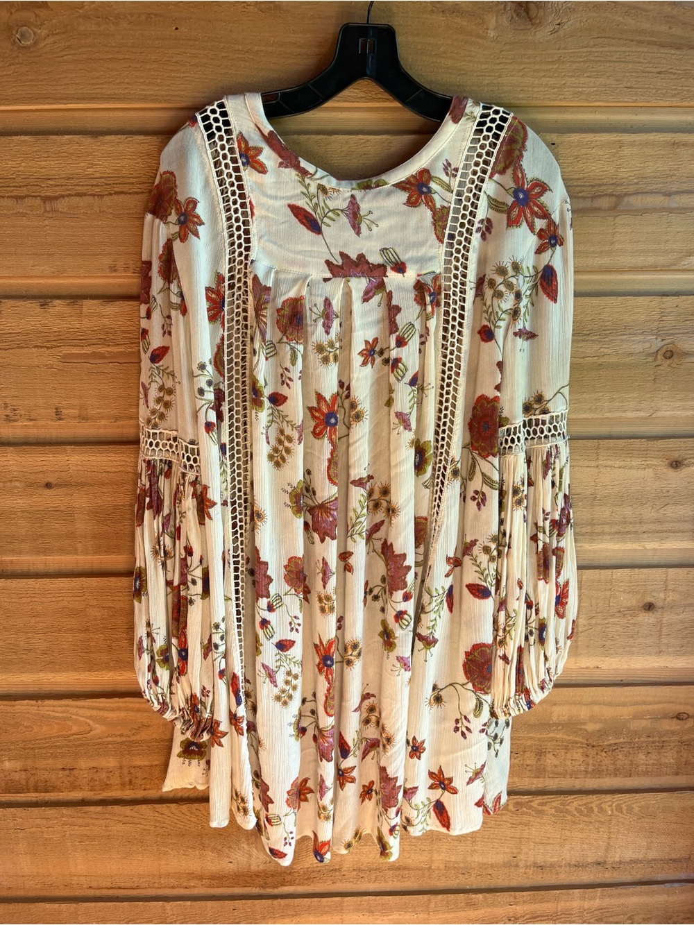 FREE PROPLE - Just The Two of Us Cream Floral Babydoll Mini Dress - Picture 5 of 8